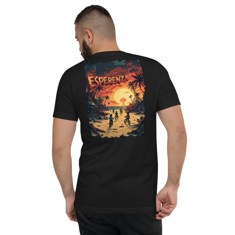 T-shirt Unisexe à Manches Courtes et Col V – Image 4