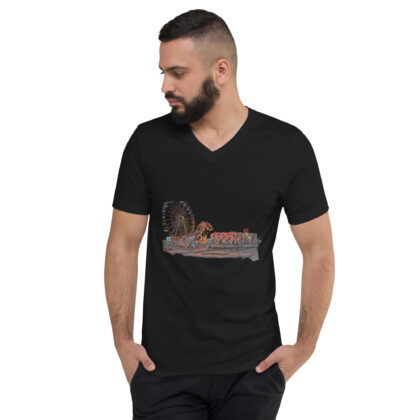 T-shirt Unisexe à Manches Courtes et Col V