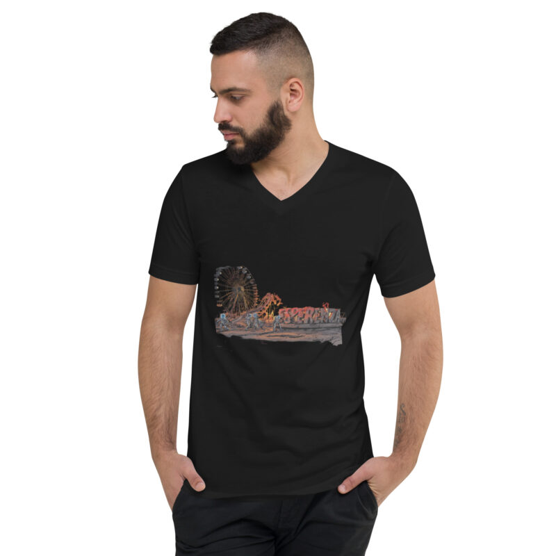 T-shirt Unisexe à Manches Courtes et Col V