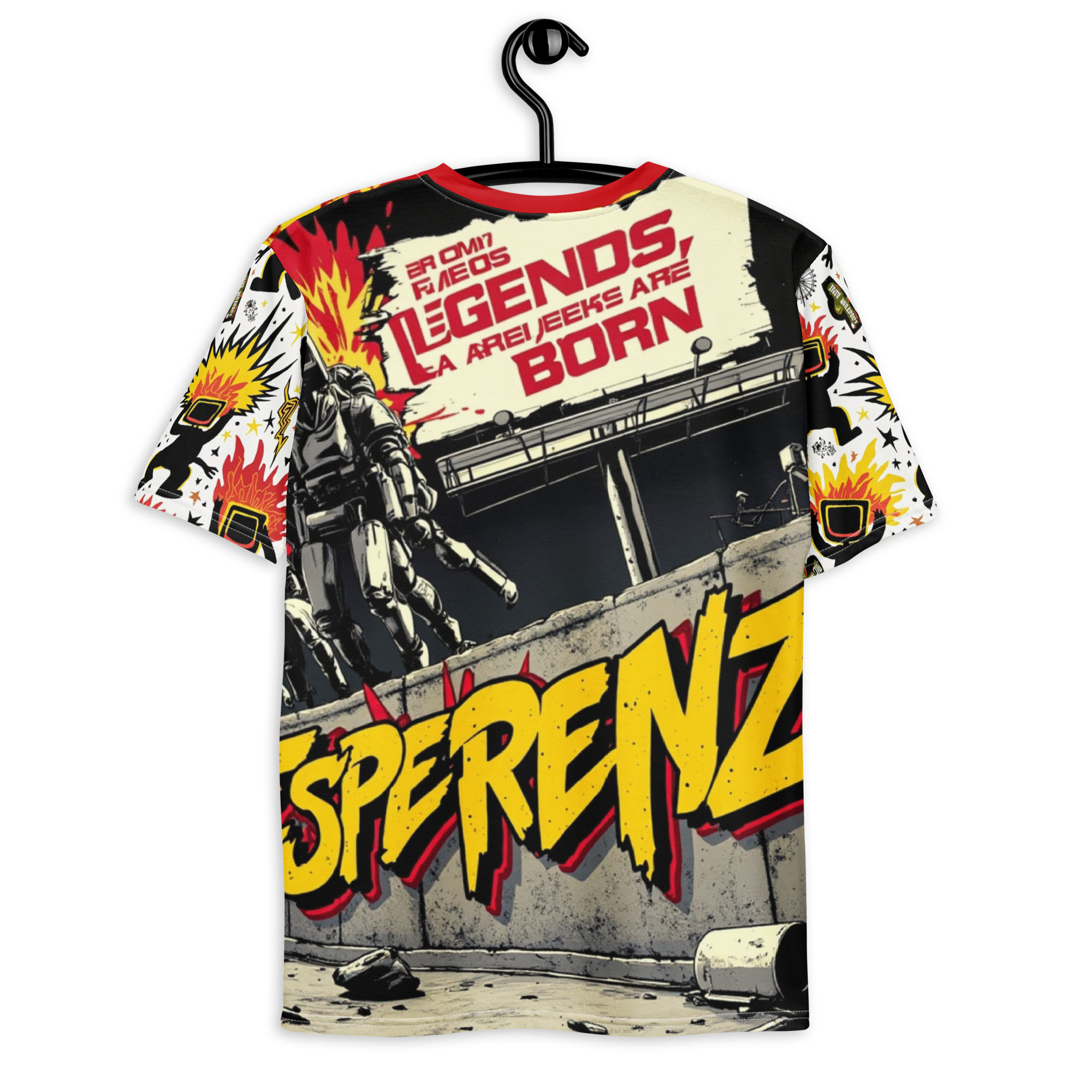 T-shirt homme imprimé all over – Style streetwear exclusif | Esperenza.shop – Image 2