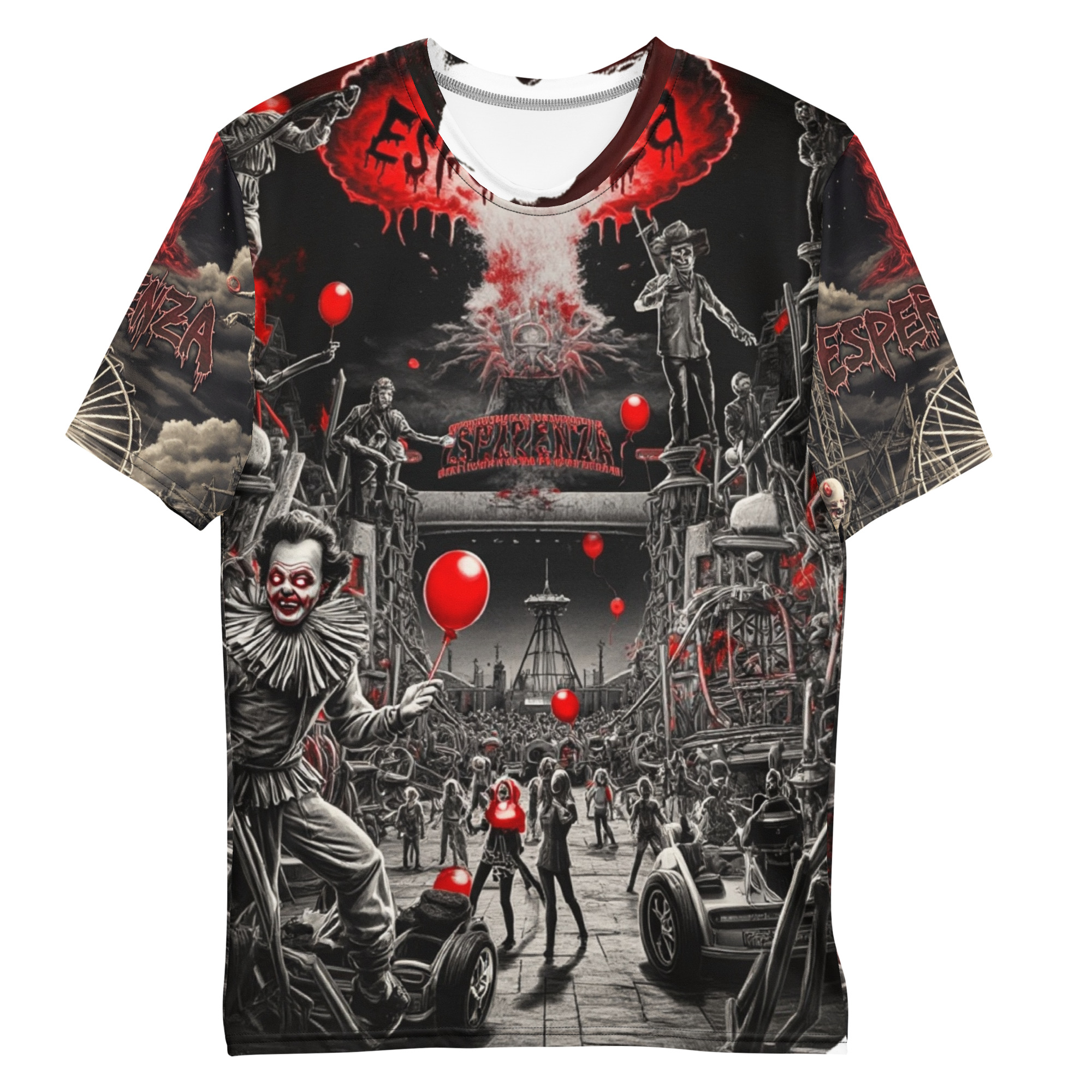T-Shirt homme serie IT horror impression 3d esperenza