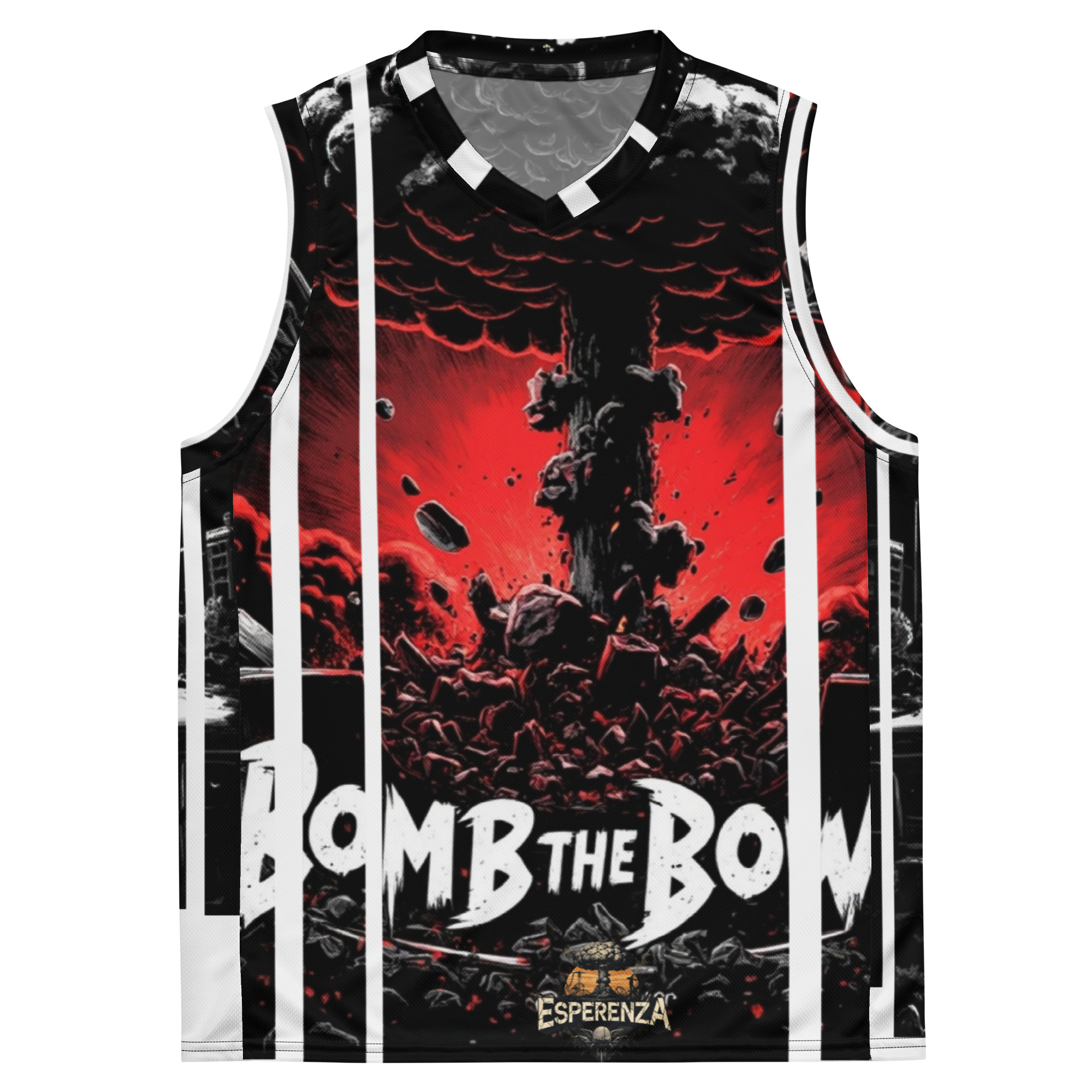 Maillot de basket recyclé all over esperenza.shop Bomb the Bowl