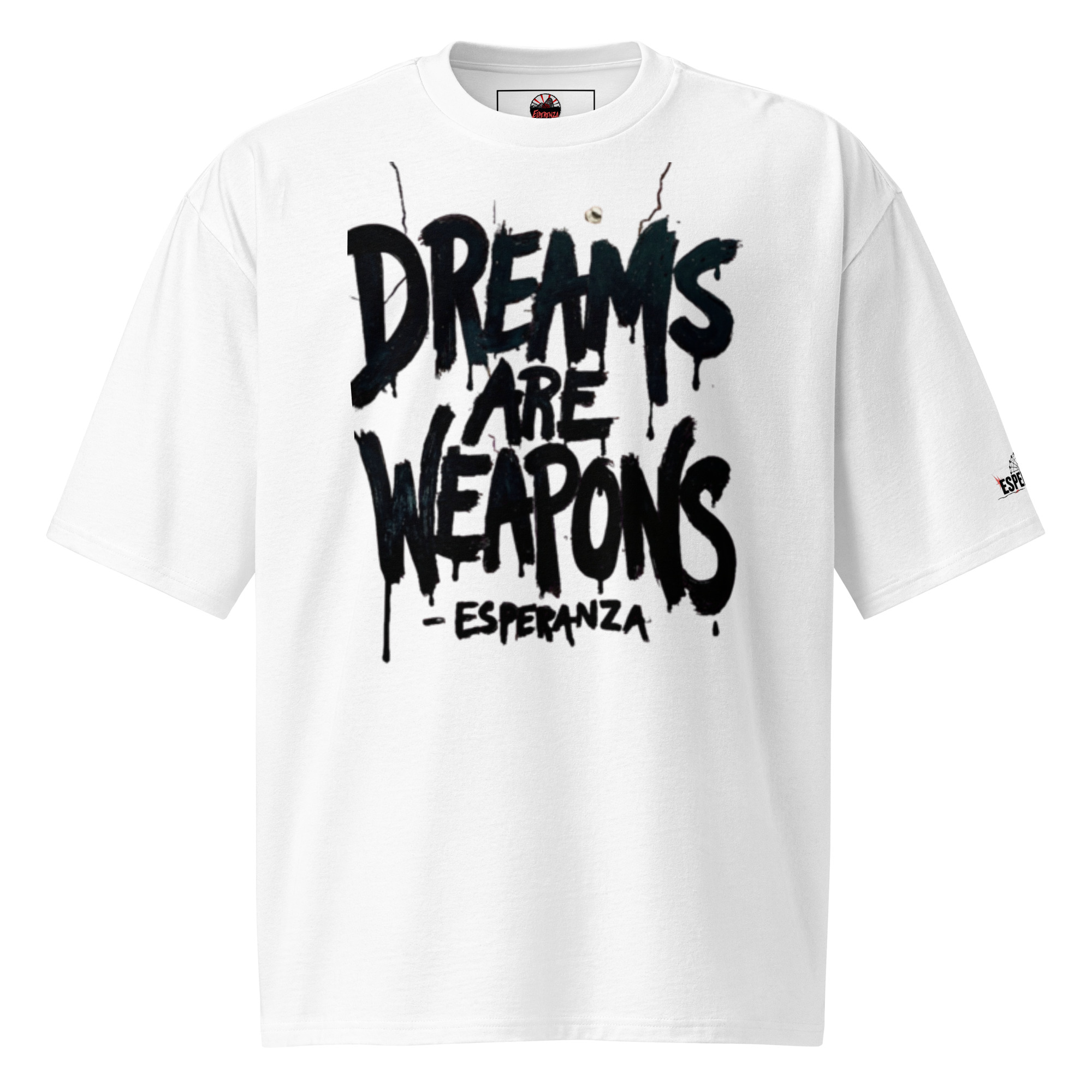 T-shirt lourd oversized esperenza coton