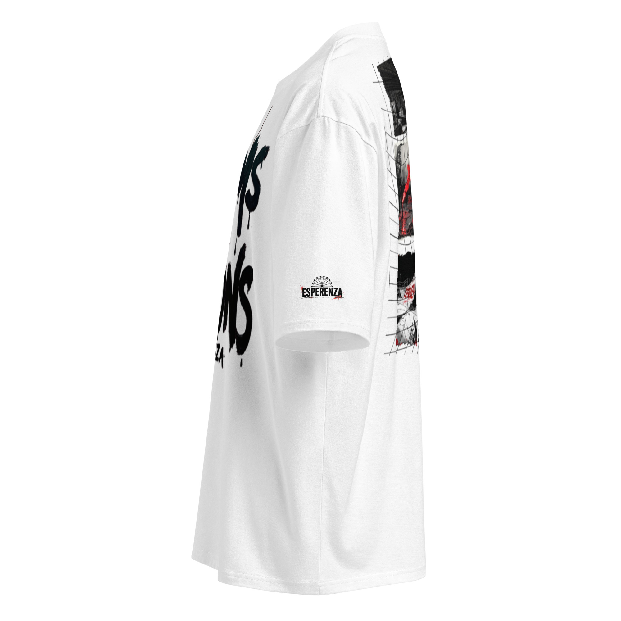 T-shirt lourd oversized esperenza coton – Image 3