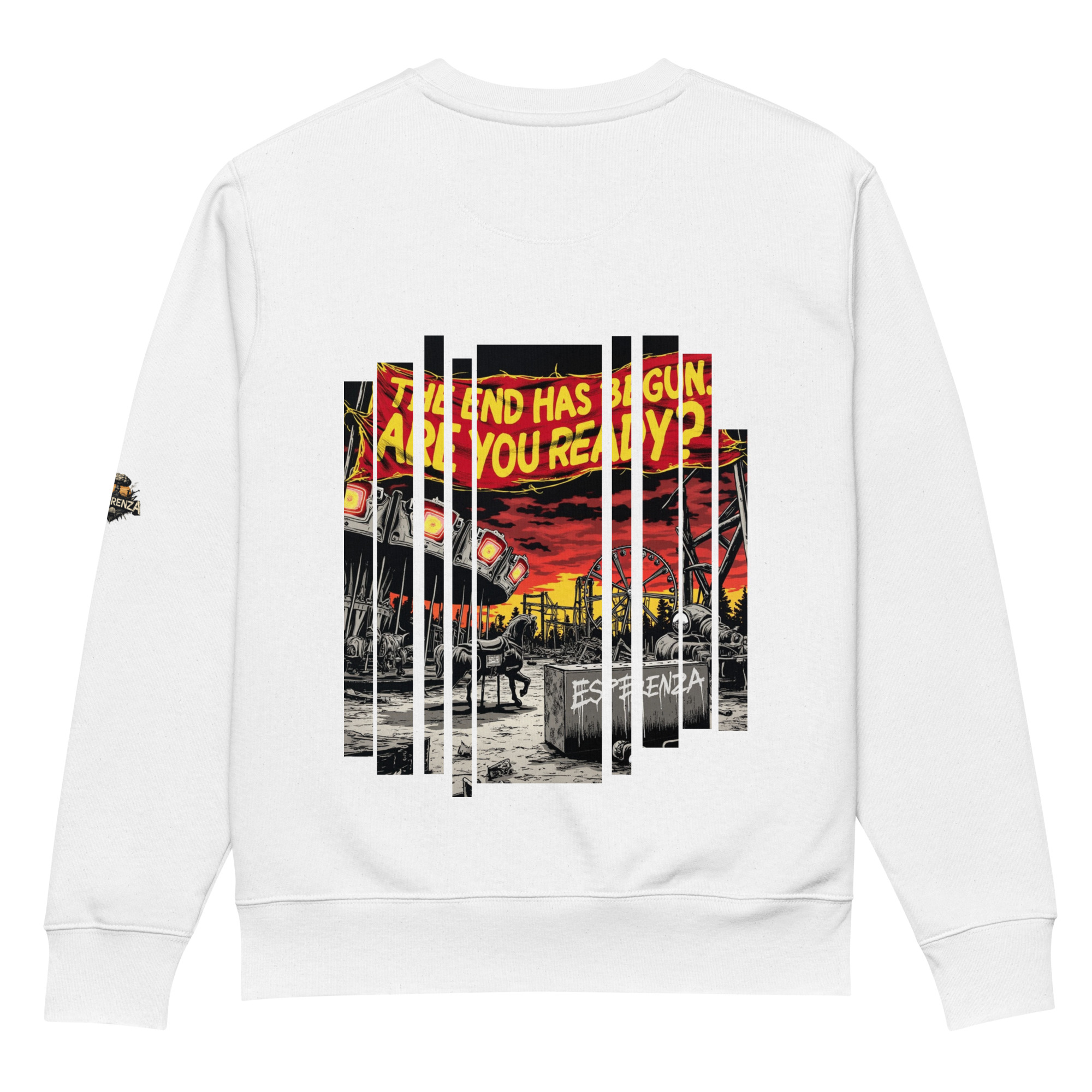 Sweatshirt éco-responsable unisexe esperenza the end has begun – Image 3