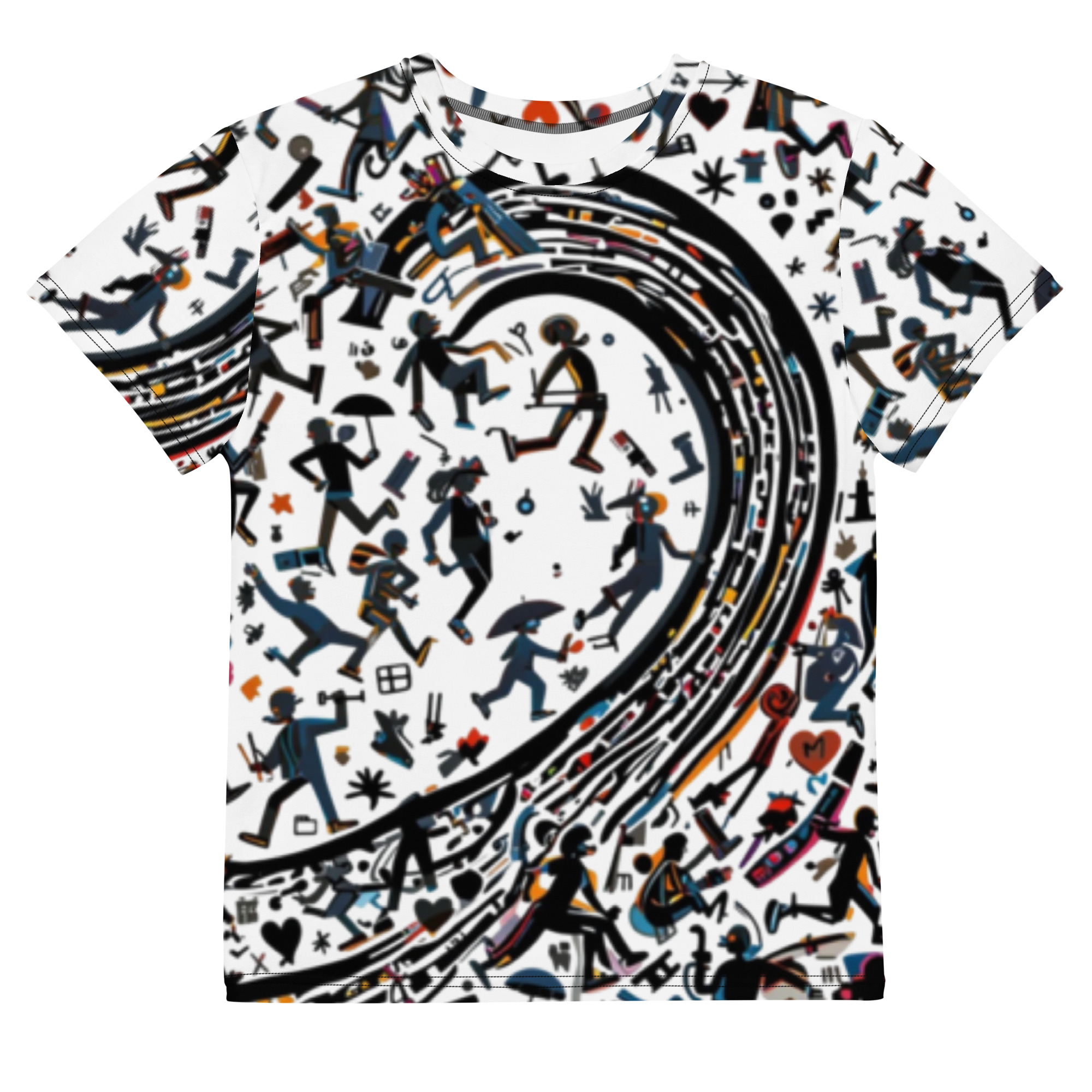 T-shirt col ras du cou adolescent