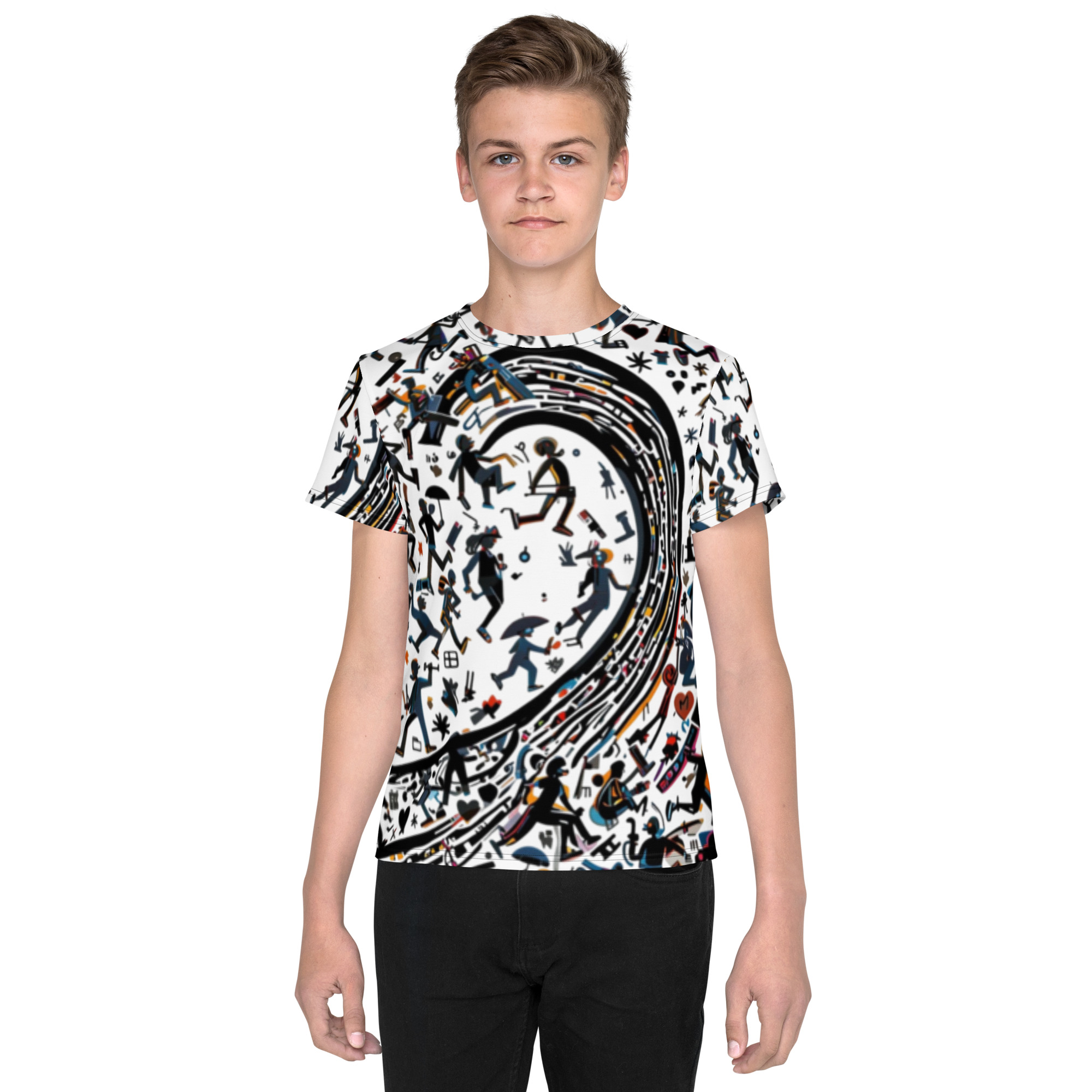 T-shirt col ras du cou adolescent – Image 3