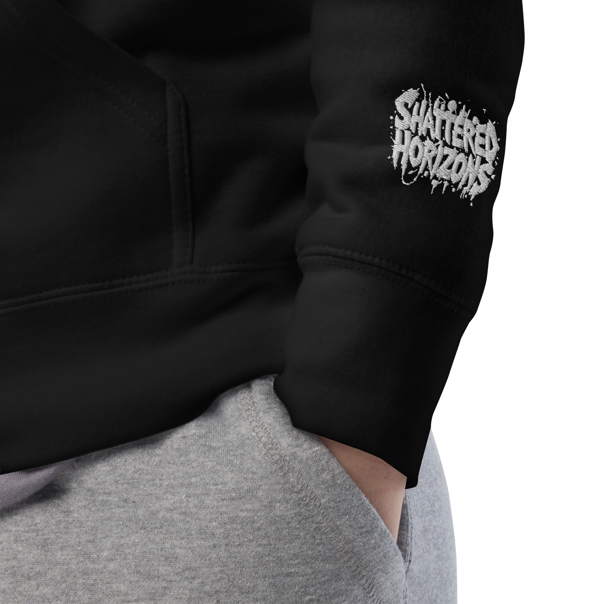 Sweat à capuche Shattered Horizons SH1 – Streetwear Esperenza haut de gamme – Image 3