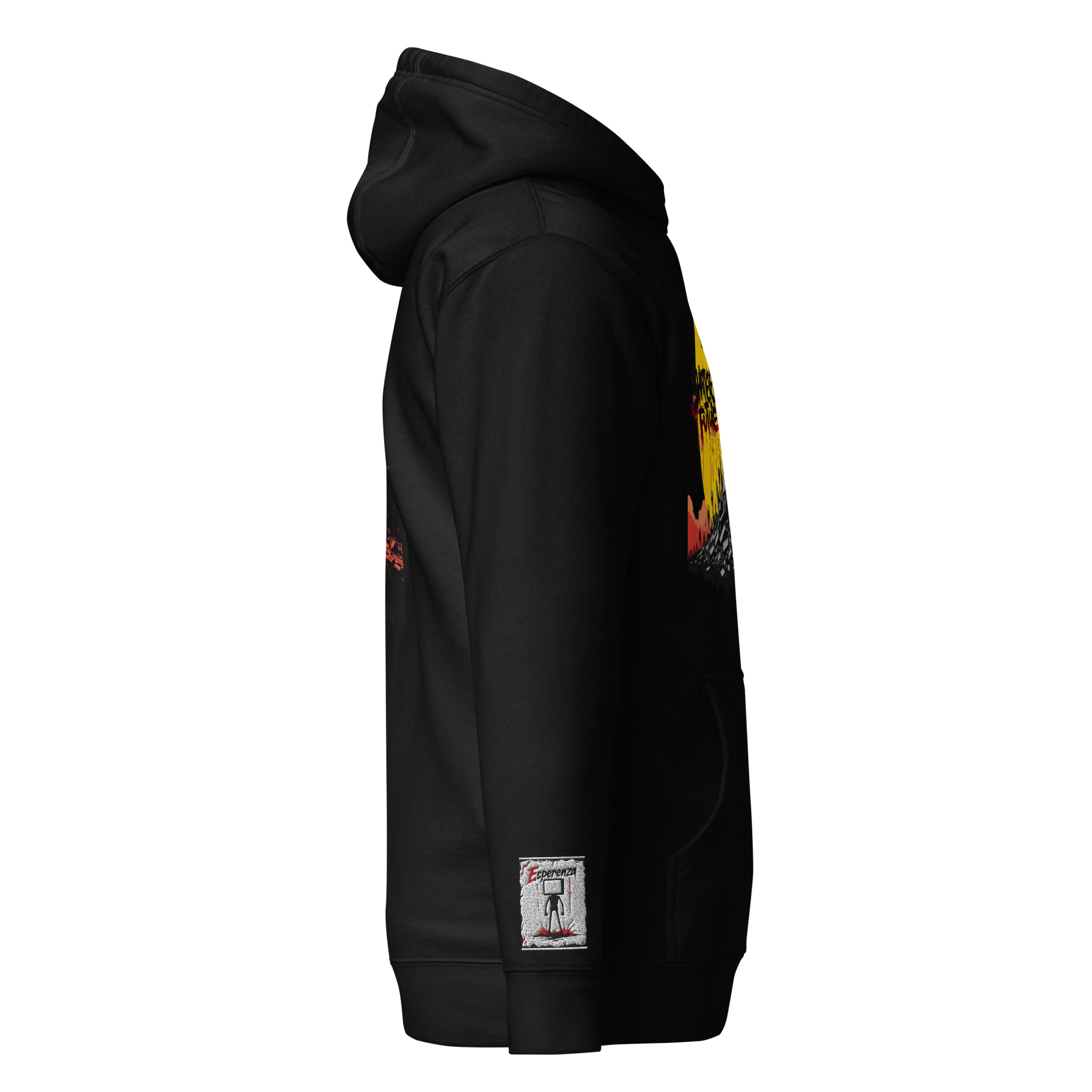 Sweat à capuche Shattered Horizons - broderie manche droite