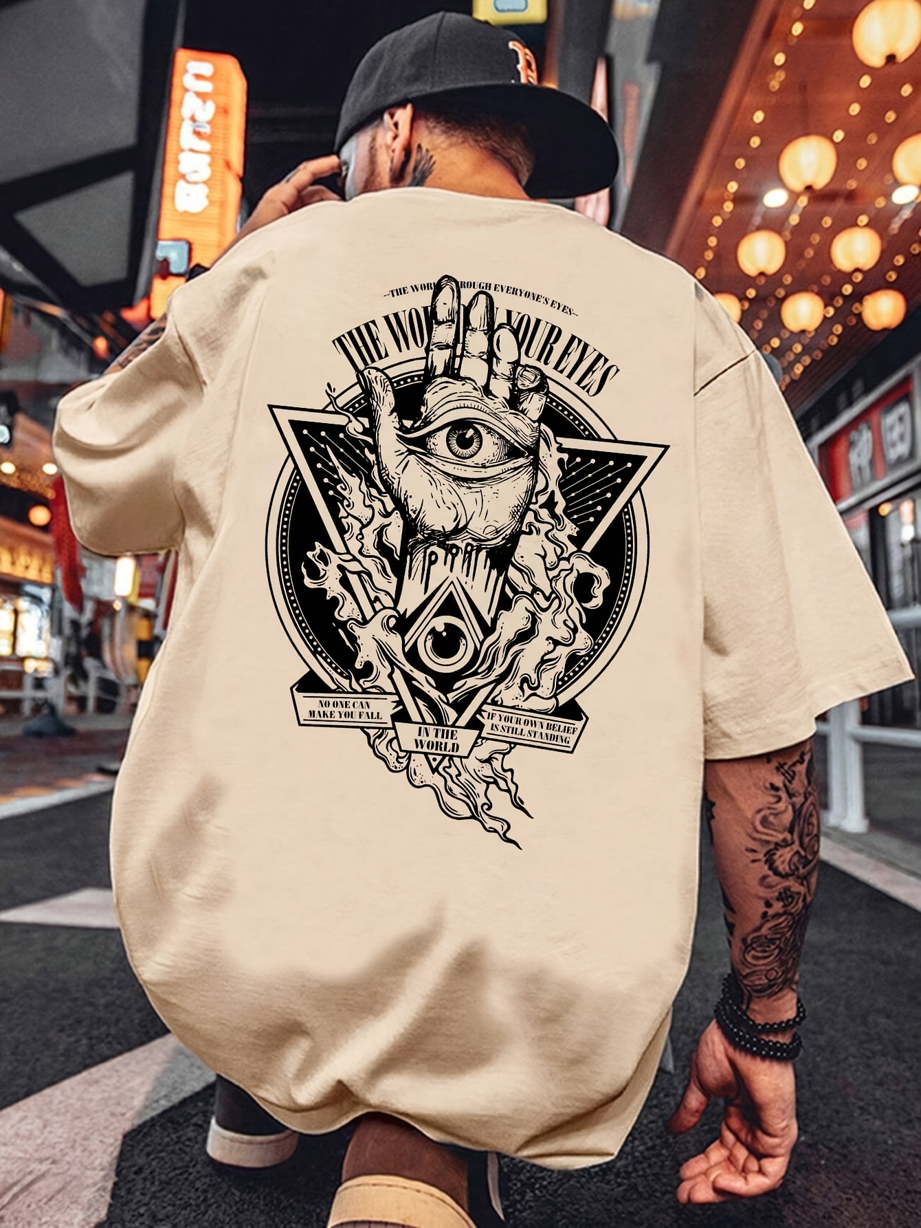 T-shirt lourd pour homme 180gsm – Image 3