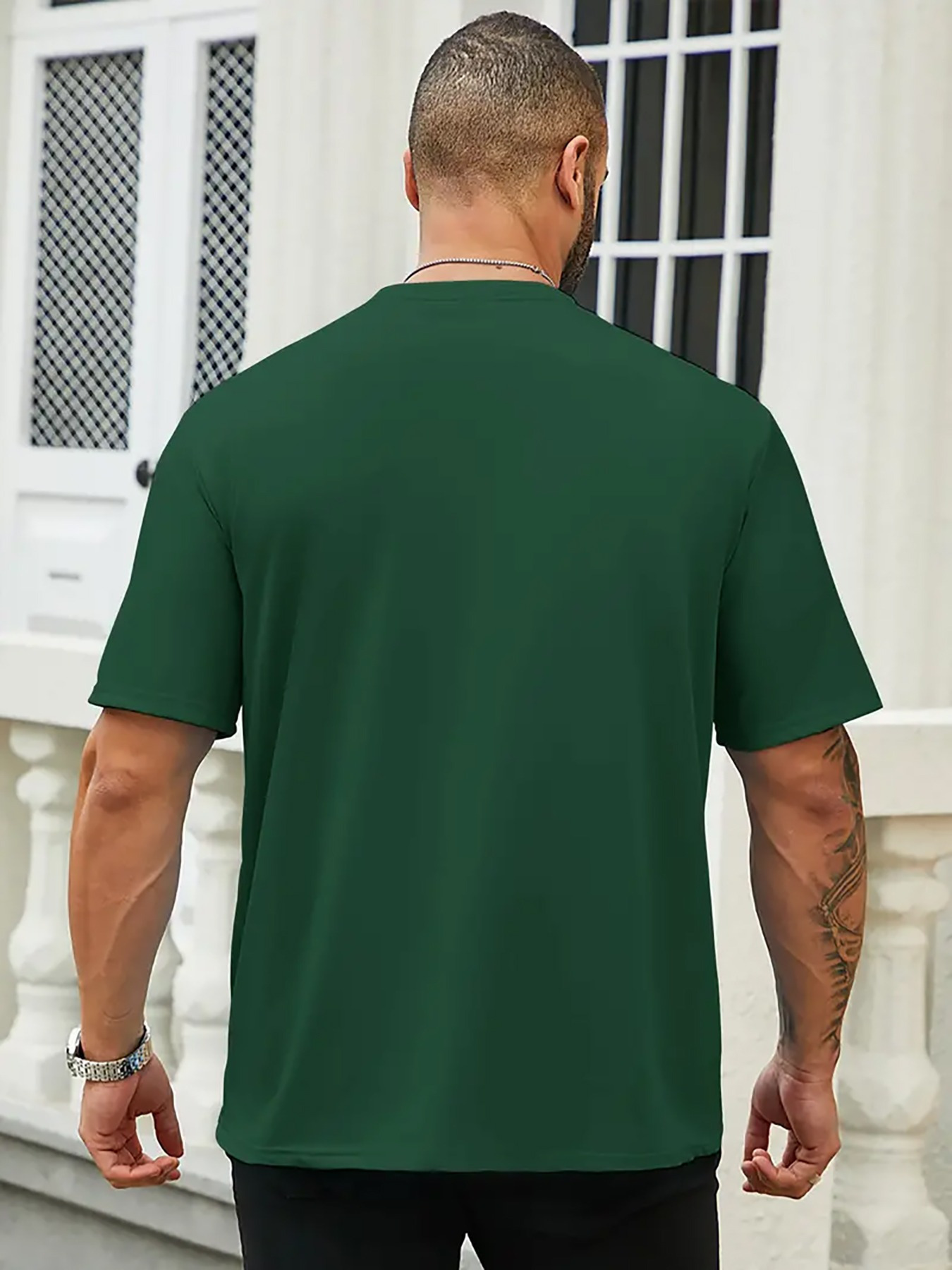 T-shirt Décontracté à Manches Courtes pour Homme – Imprimé Graphique Délinquant – Image 8