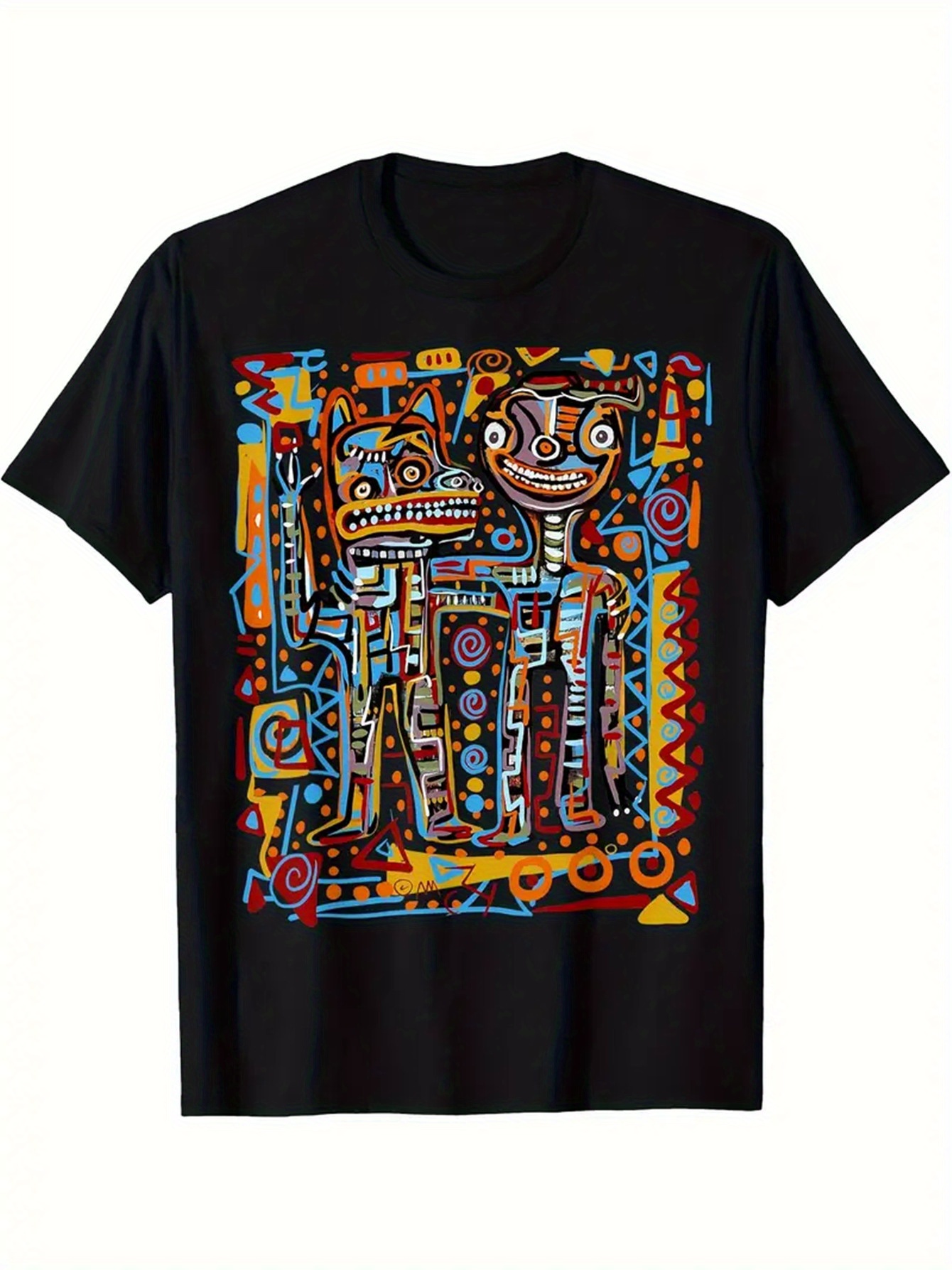 Hauts décontractés à manches courtes et col rond pour hommes en été.