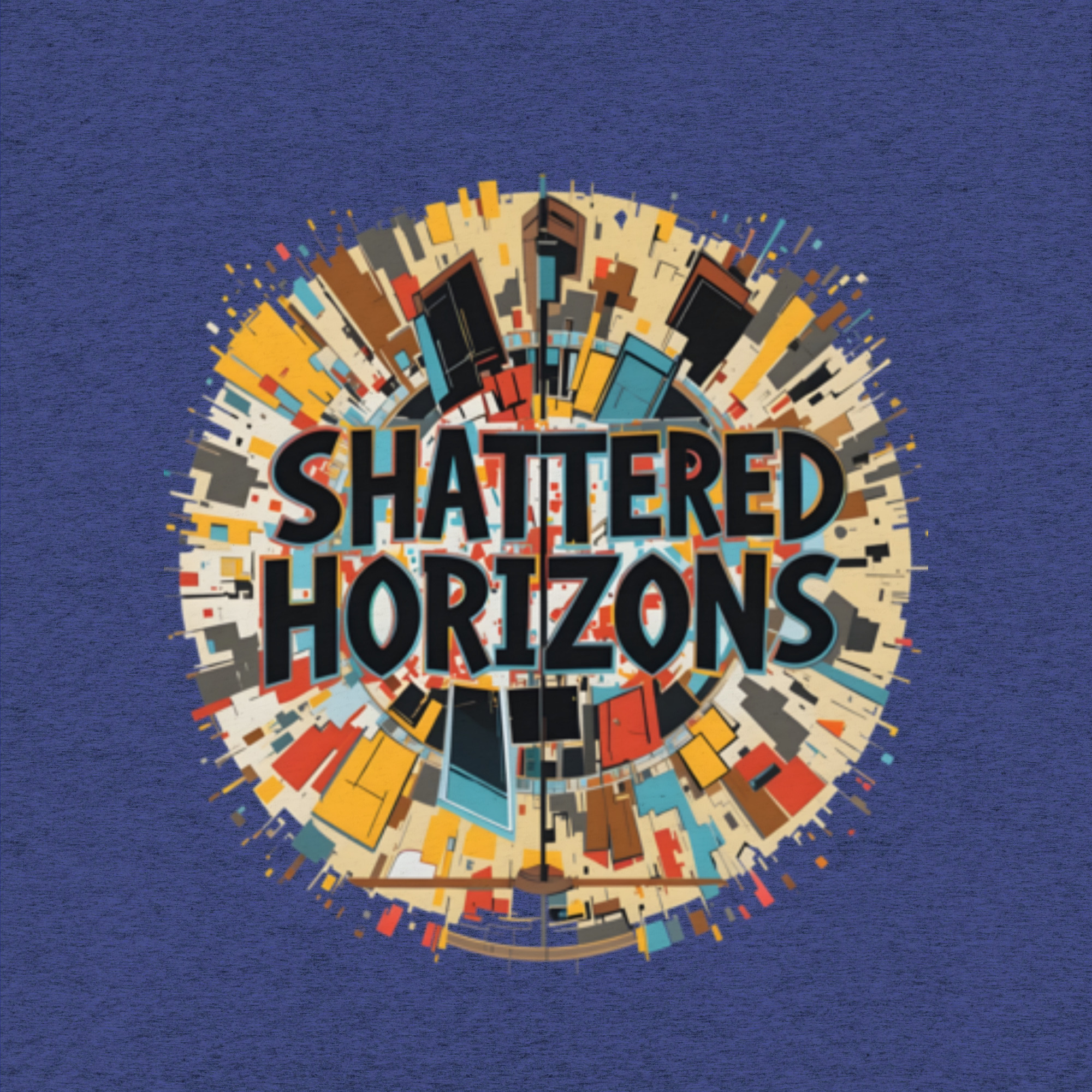 T-shirt Shattered Horizons coton mélangé – Image 2