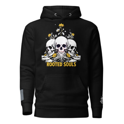 Sweat à capuche Rooted Souls Esperenza.shop – hoodie streetwear urbain noir à capuche premium