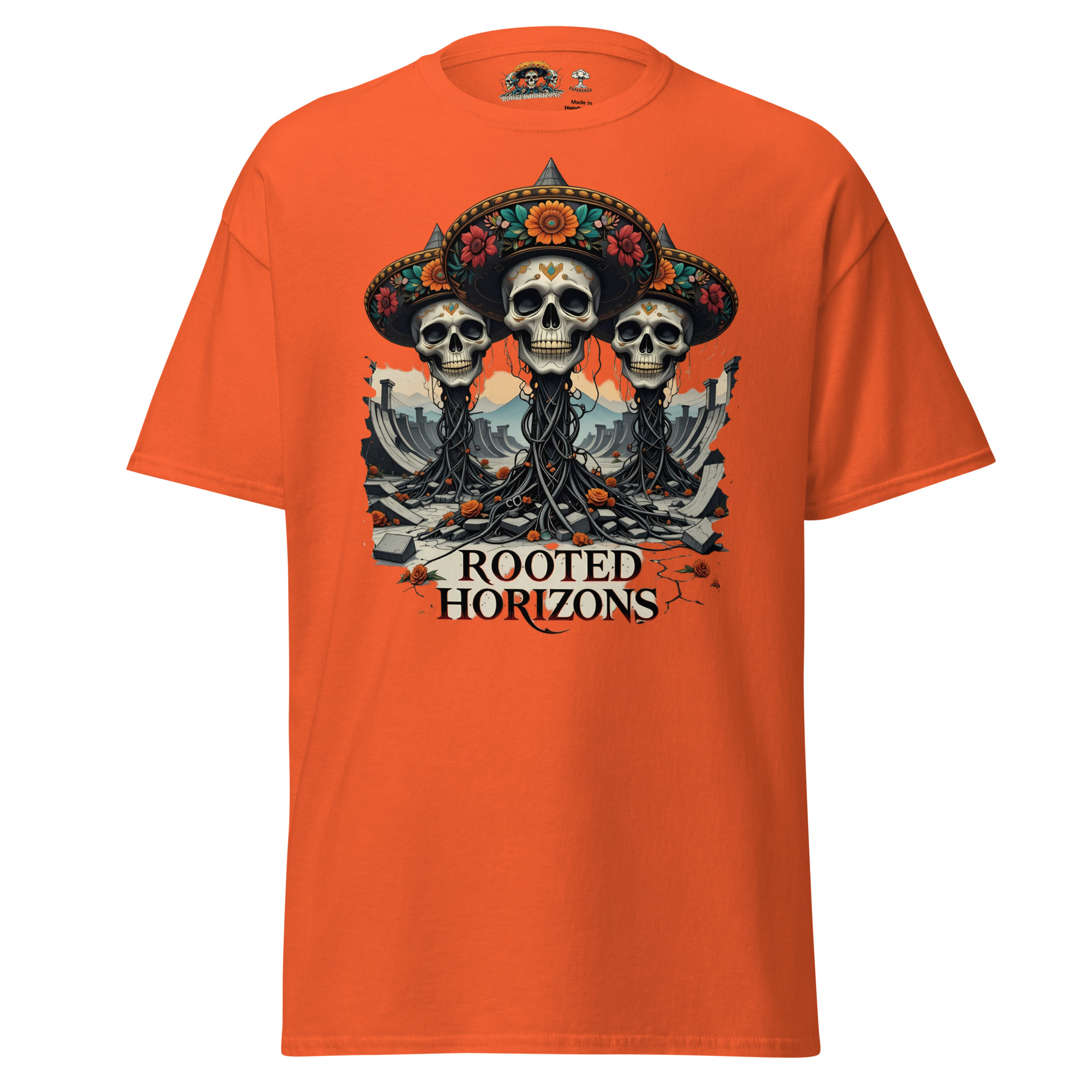 t-shirt-rooted-horizons – Skulls & Sombreros Edition – Image 7