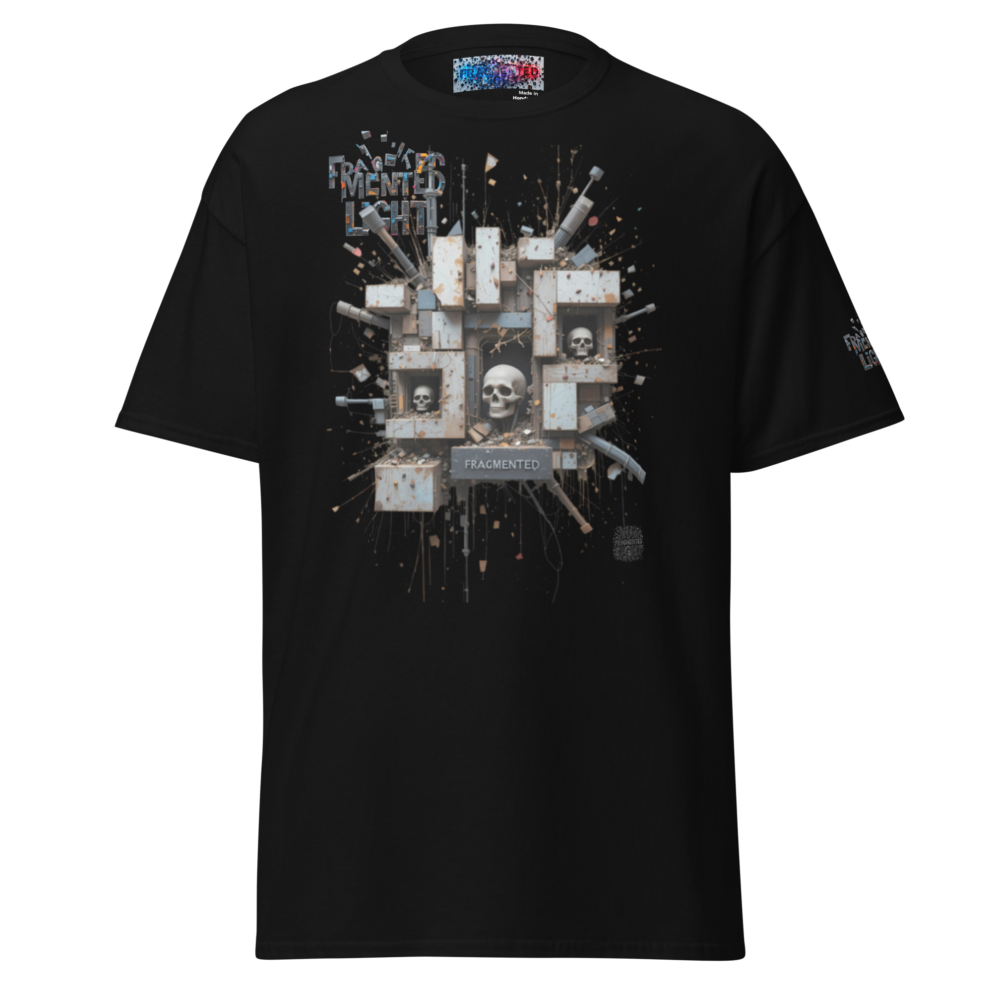 T-shirt classique unisexe fragmented light – Image 7