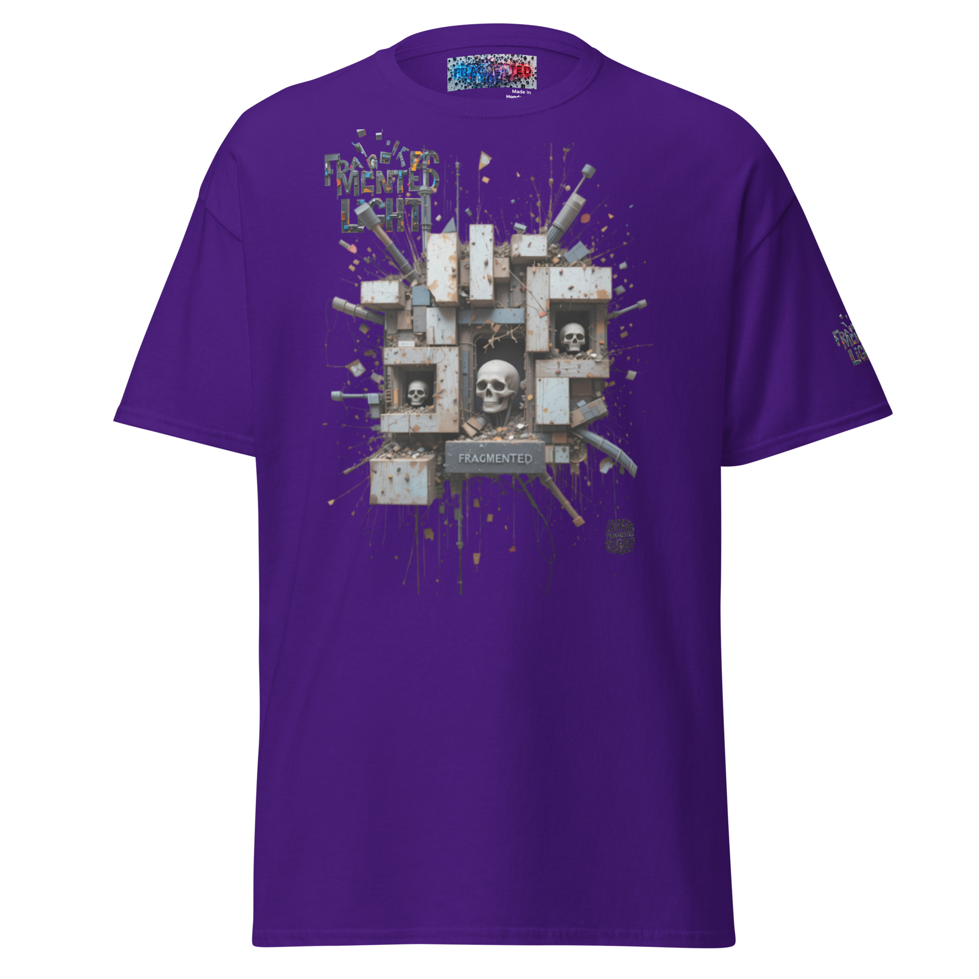 T-shirt classique unisexe fragmented light – Image 11