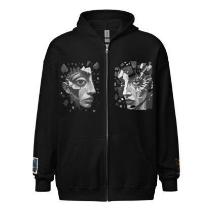 Sweat à capuche épais unisexe à fermeture éclair