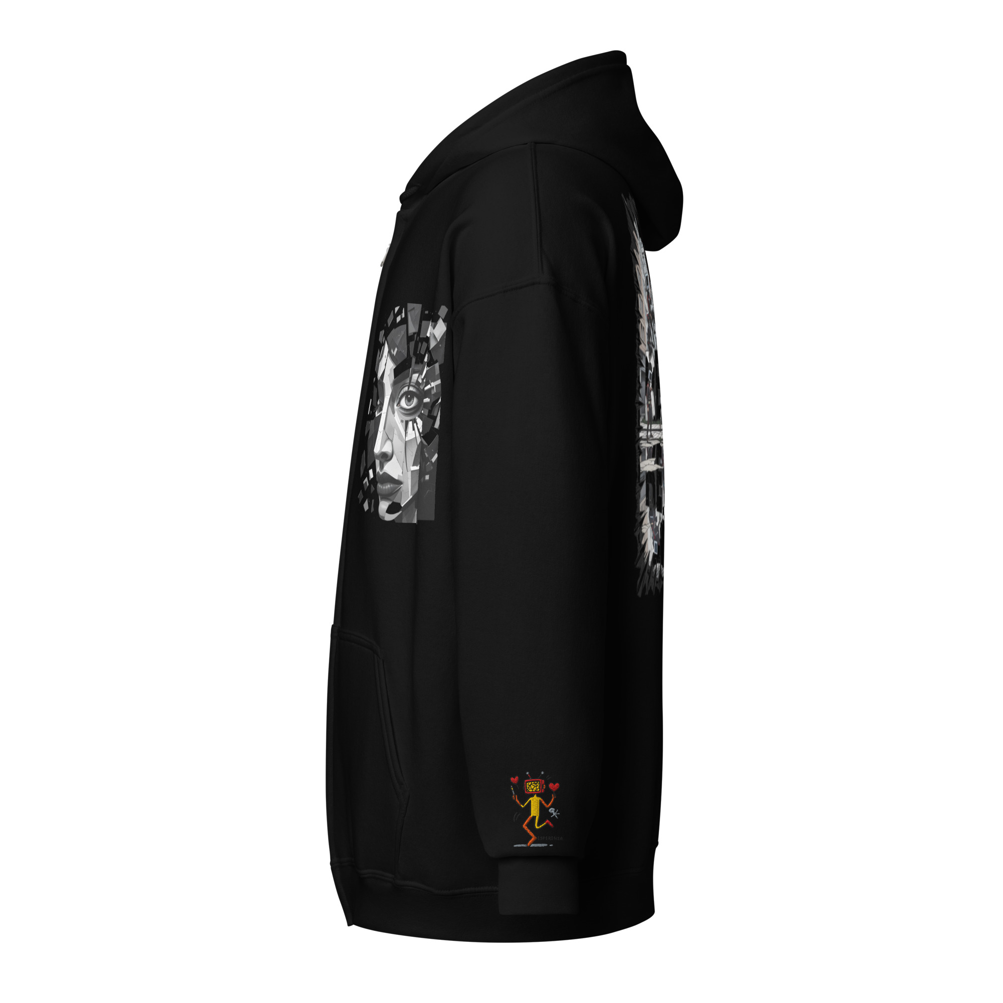 Sweat à capuche épais unisexe à fermeture éclair – Image 6