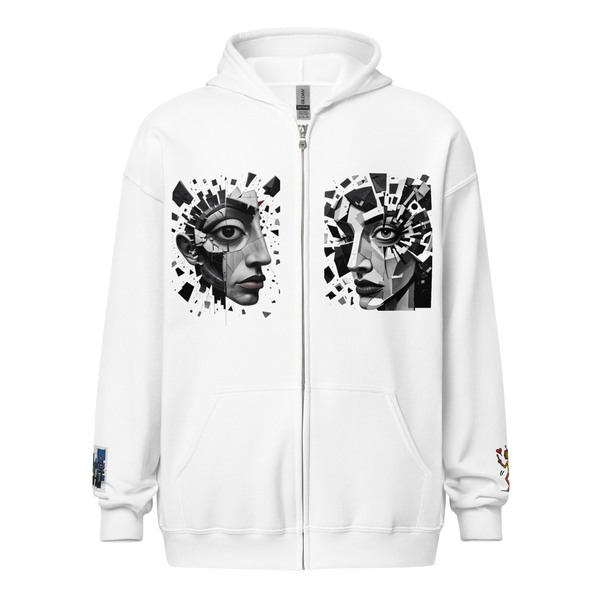 Sweat à capuche épais unisexe à fermeture éclair – Image 16