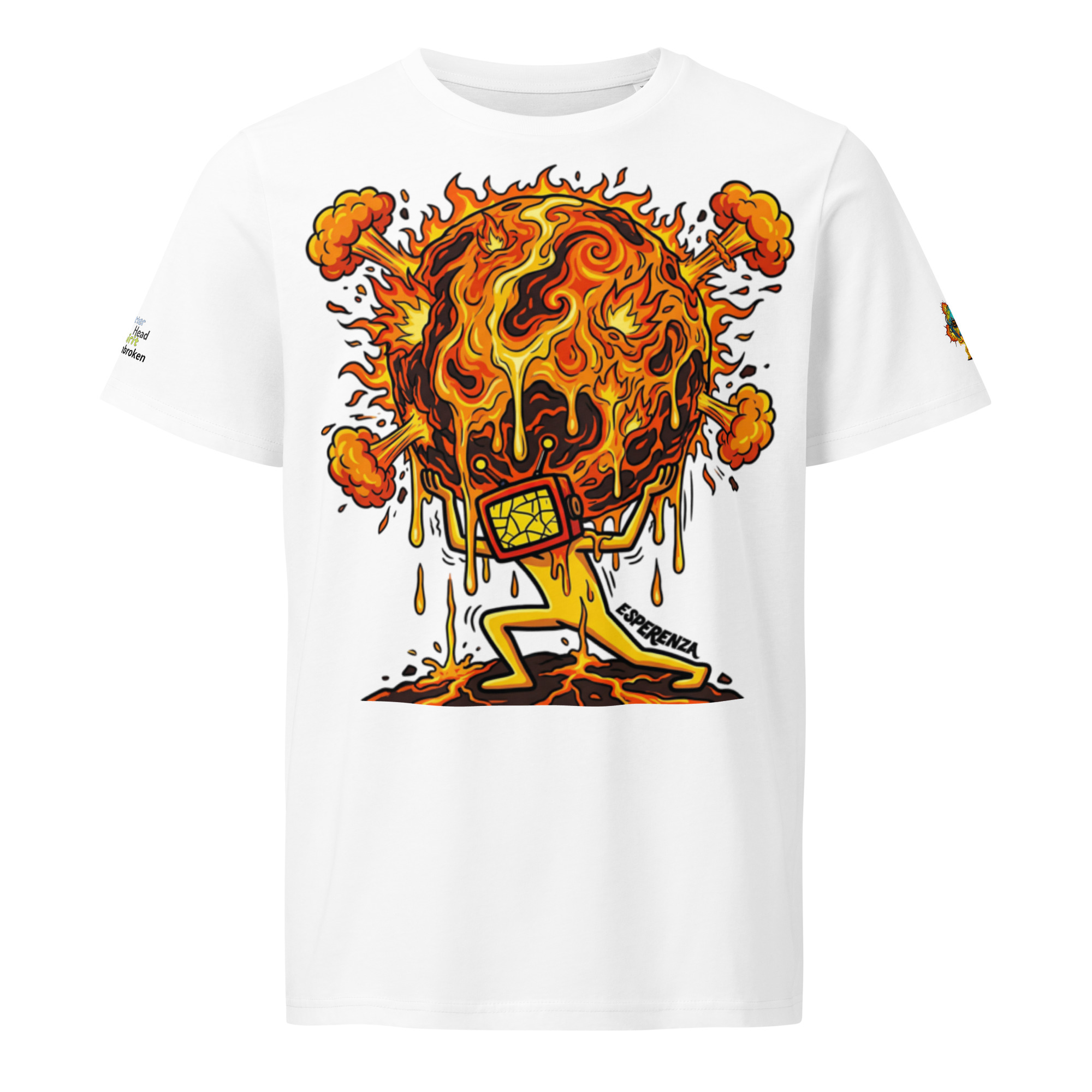 T-shirt épaisseur moyenne écologique unisexe – Image 2